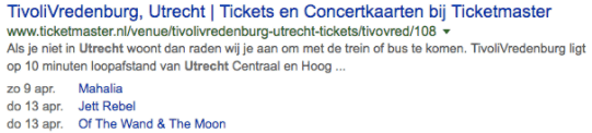 rich snippets voorbeeld 5