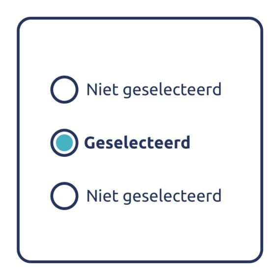 Gebruik voldoende kleurcontrast voor elementen