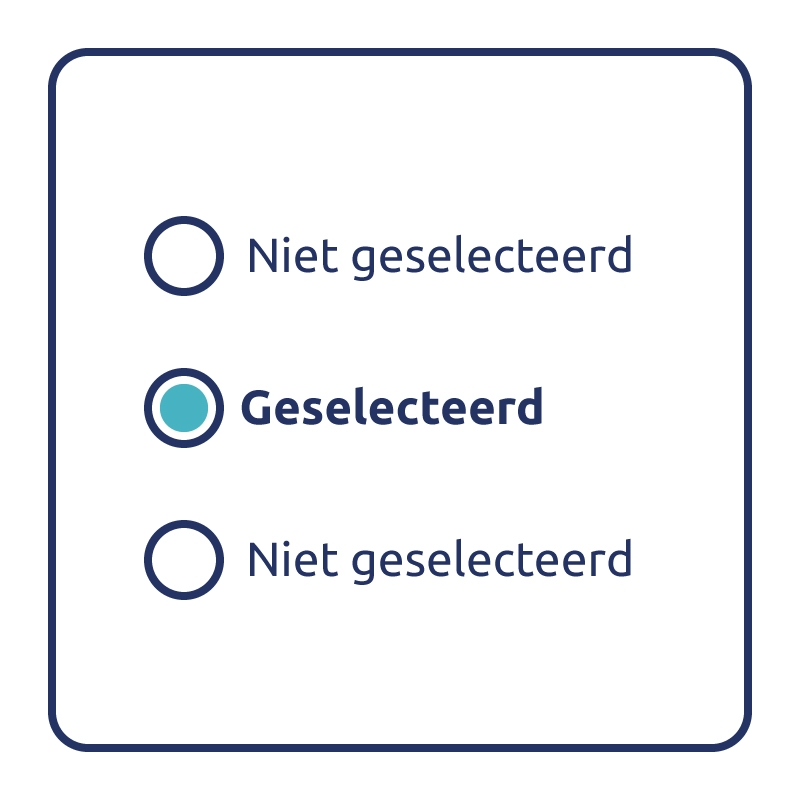 Gebruik voldoende kleurcontrast voor elementen