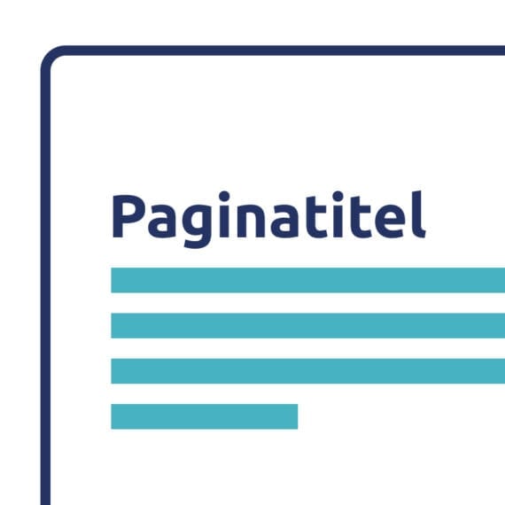 Geef webpagina’s een titel die de inhoud van de pagina beschrijft