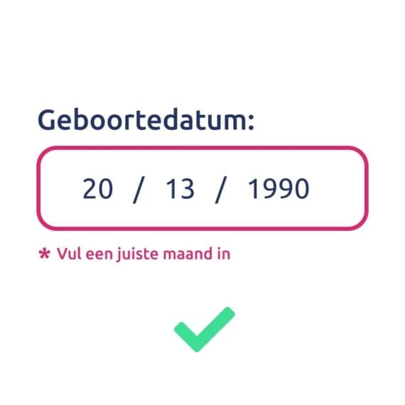 3.3.3 Geef bij een foutmelding suggesties ter verbetering