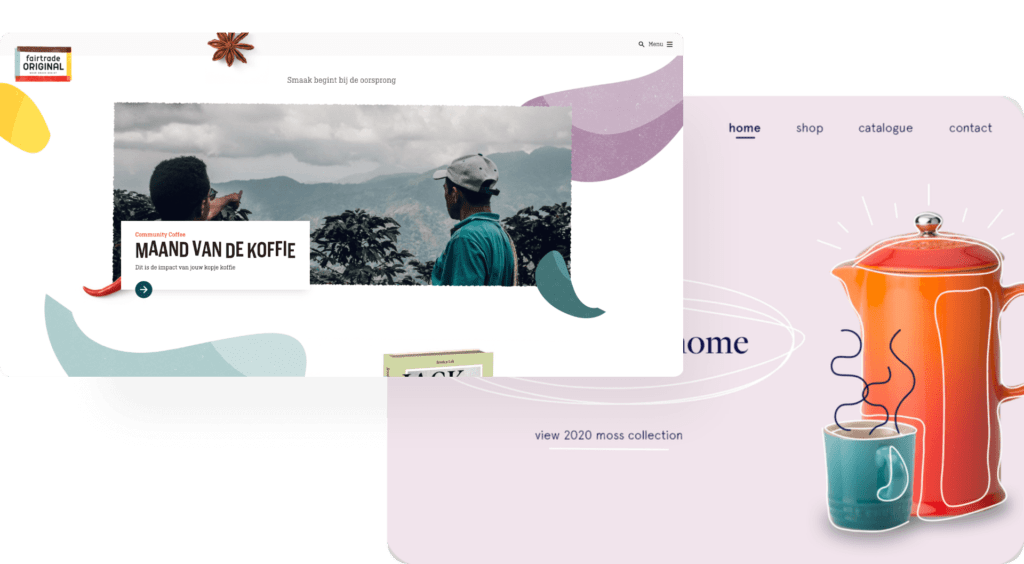 Toffe voorbeelden van webdesign trends in 2021