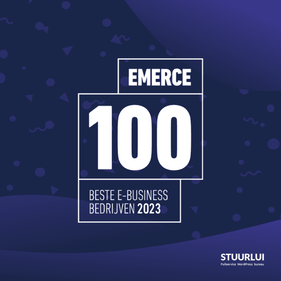 Emerce100 2023 prestatie van Stuurlui voor: "digital agency specialized"