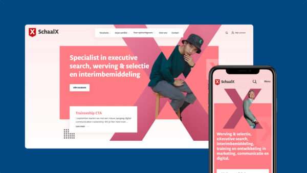 SchaalX website slide 1