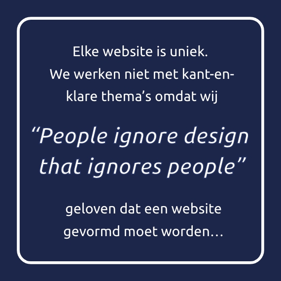 een website moet digitaal toegankelijk gevormd worden